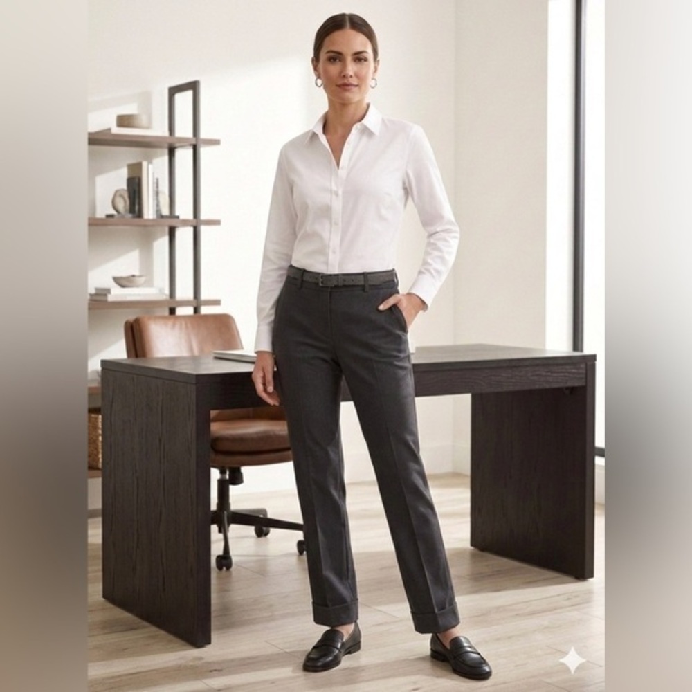 NWOT Banana Republic Women’s 6 Trouser No. 718 Martin Fit Flare Leg Dress Pant S